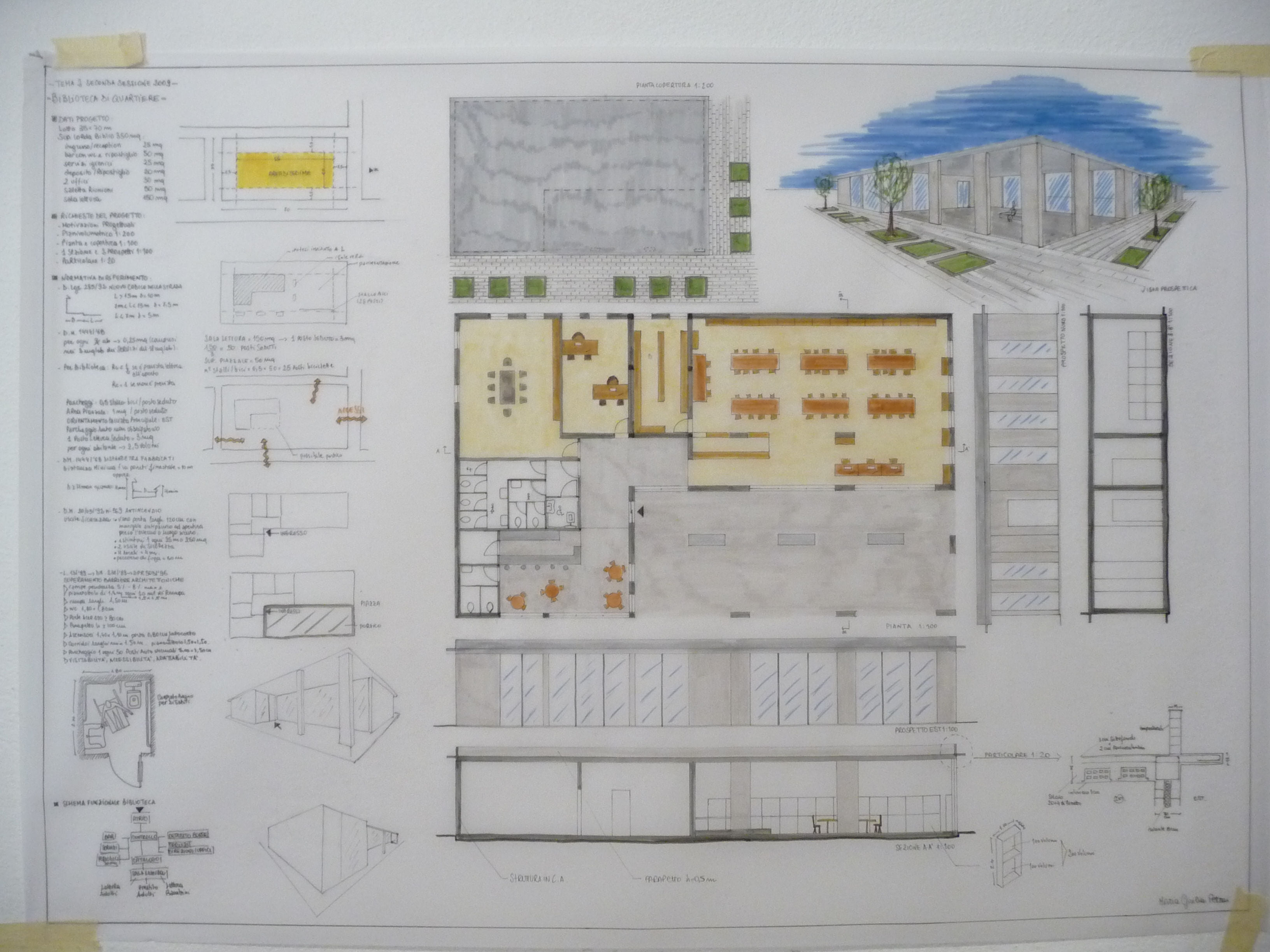 esame architetto biblioteca
