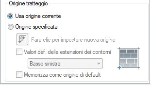AutoCAD origine tratteggio