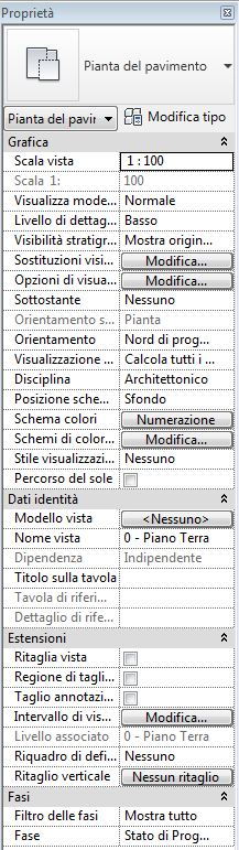 proprietà Revit