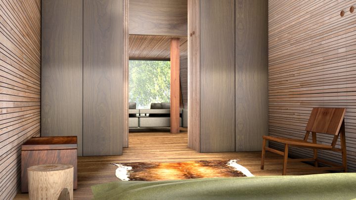 casa Inhabit Treehose interni