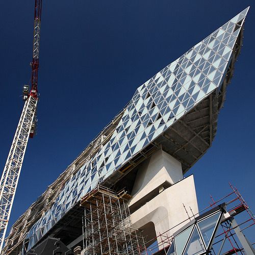 Port House di Anversa Zaha Hadid Architects cantiere facciata