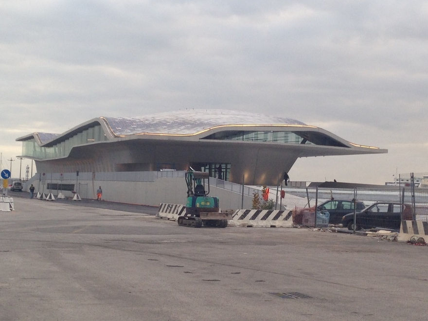 Stazione marittima di Salerno Zaha Hadid Architects vista esterna