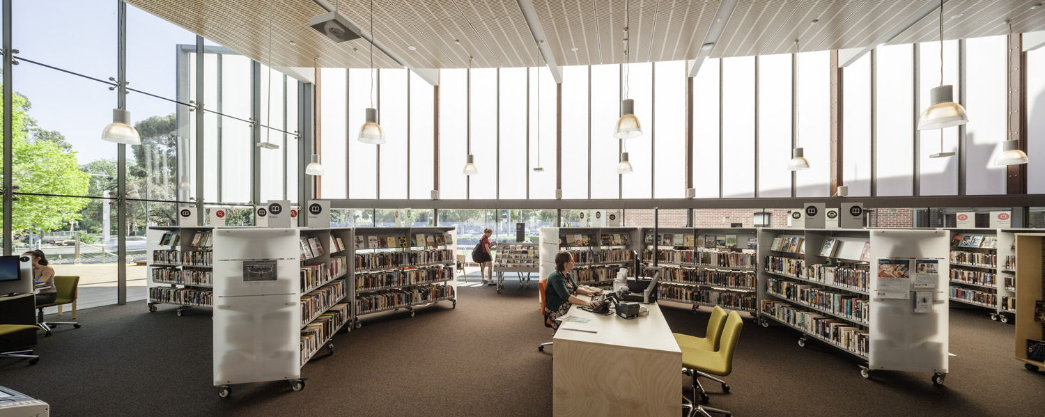 Williamstown city Library in Australia vista interna