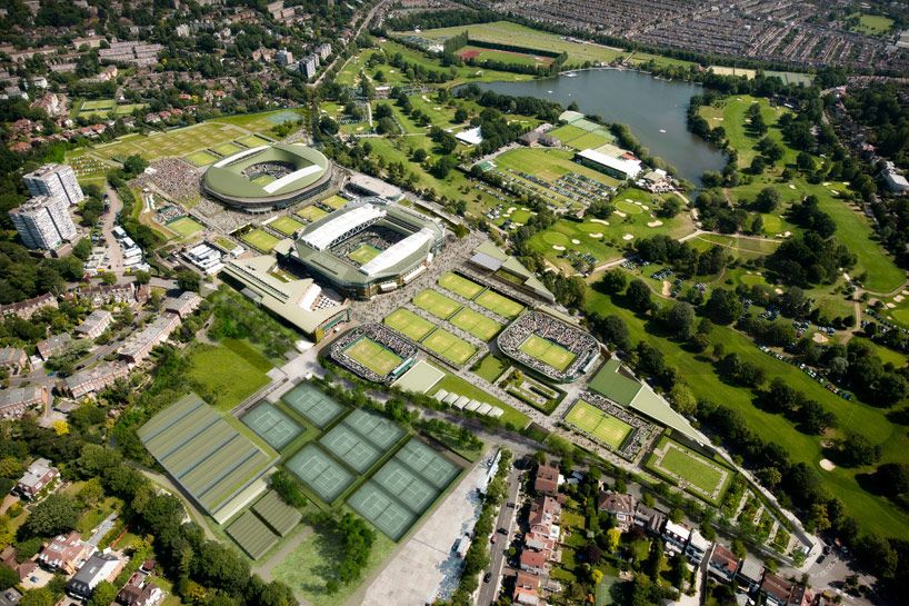 vista aerea  masterplan per Wimbledon