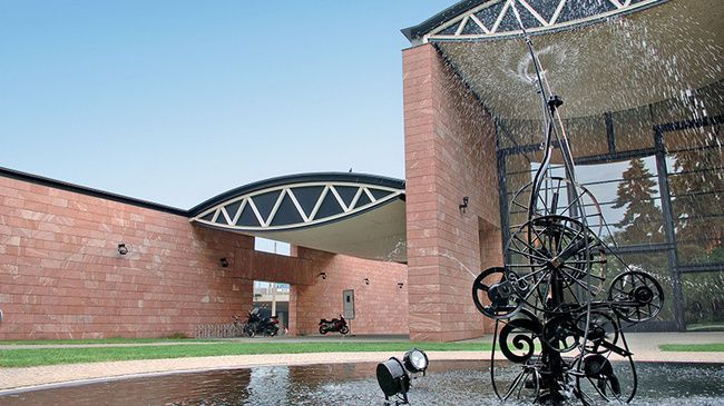 Mario Botta il Museo Tinguely particolare trave reticolare