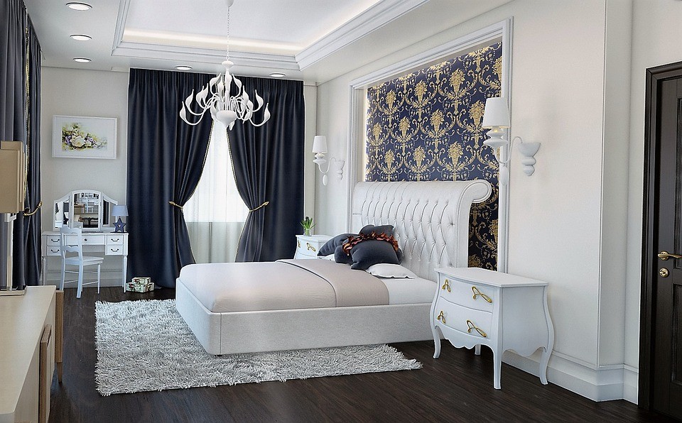 camera da letto classica color avorio