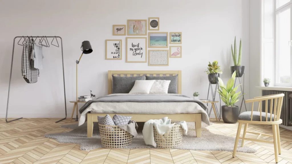 camera da letto stile scandinavo