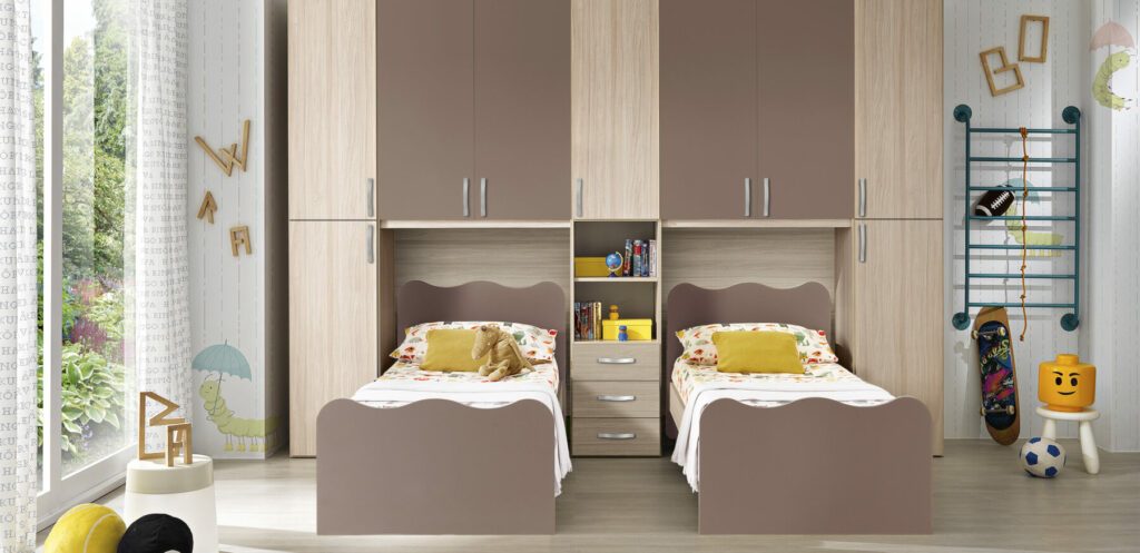 cameretta bambini 2 letti