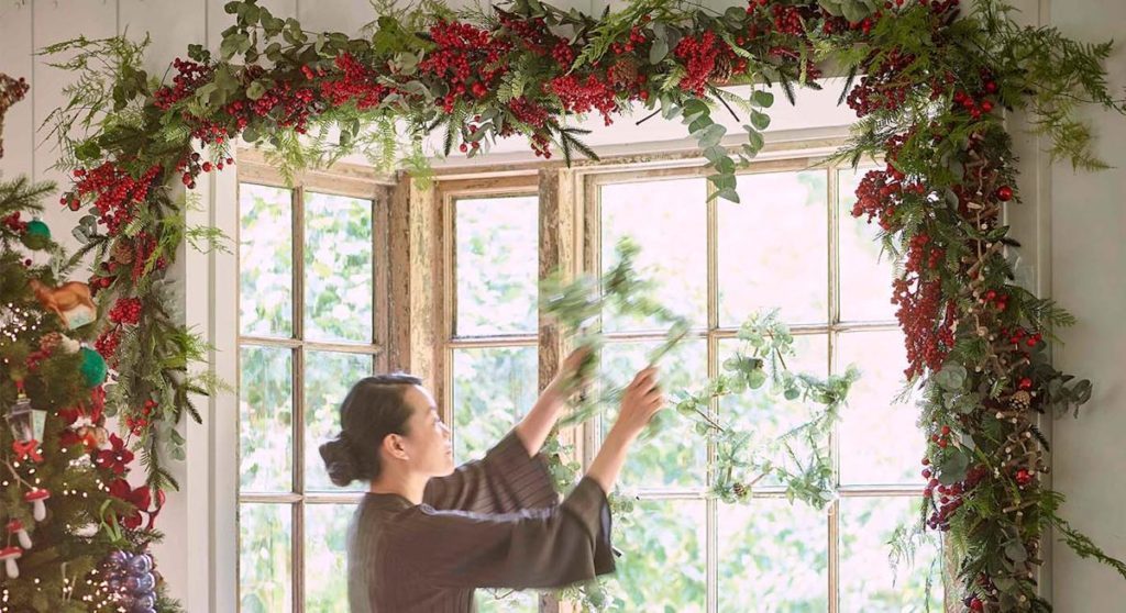 decorazioni natalizie finestre