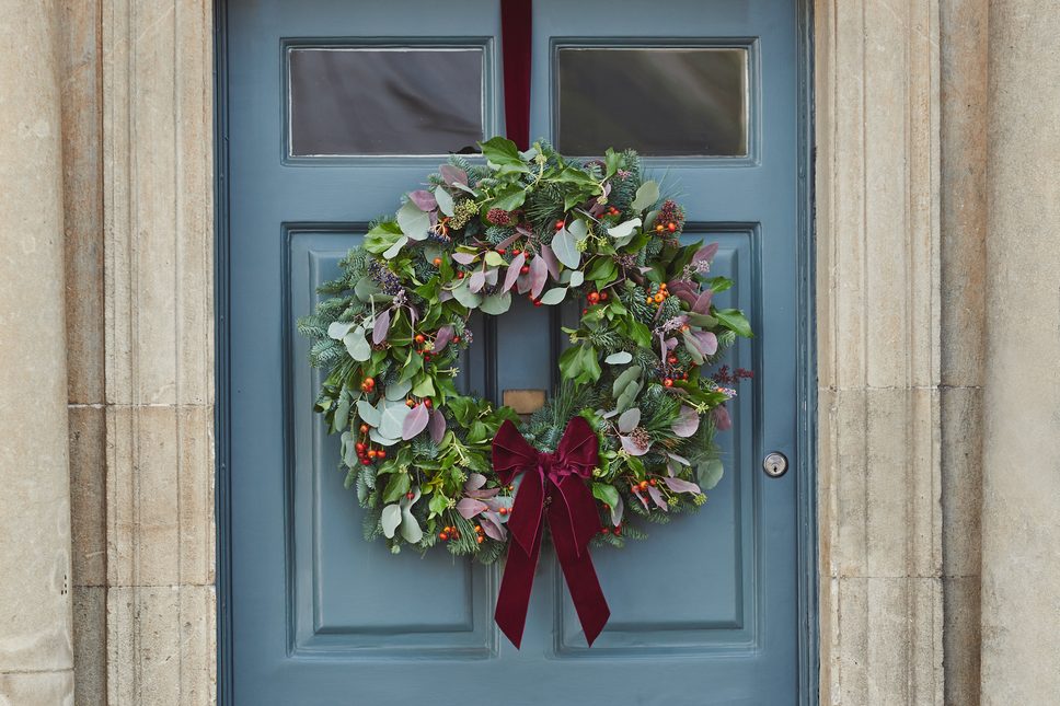 decorazioni natalizie porta