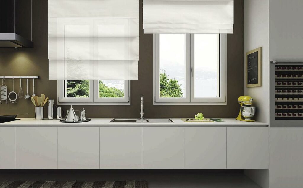 tende cucina bianche