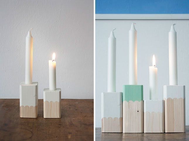 candela in legno