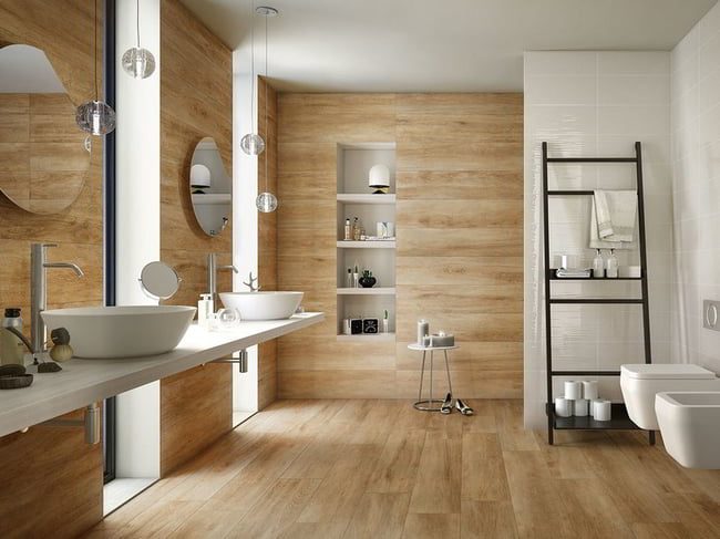 rivestimenti bagno legno