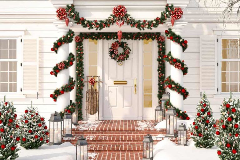 decorazioni natale giardino