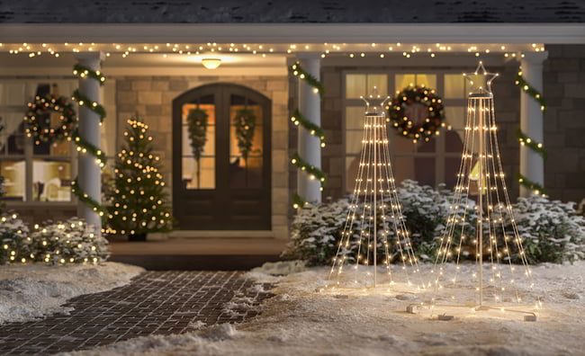 decorazioni giardino natale