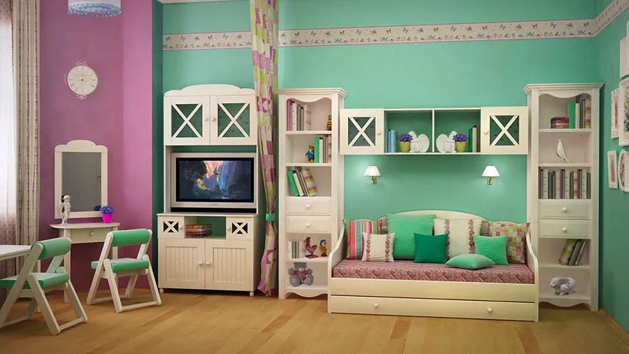 verde tiffany e fucsia