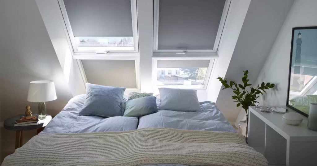 tende a vetro camera da letto