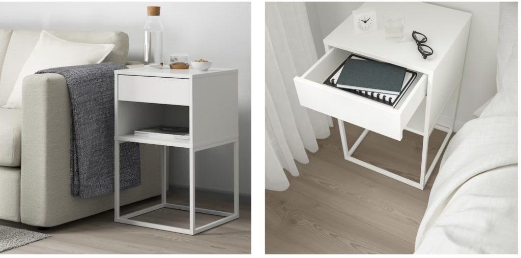 comodini ikea bianchi
