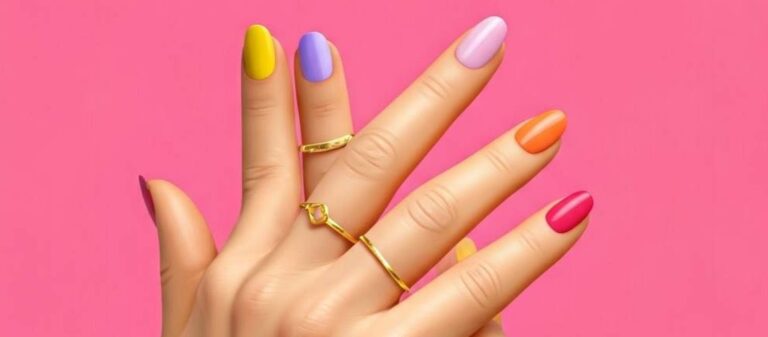 Manicure abbinata all'anello