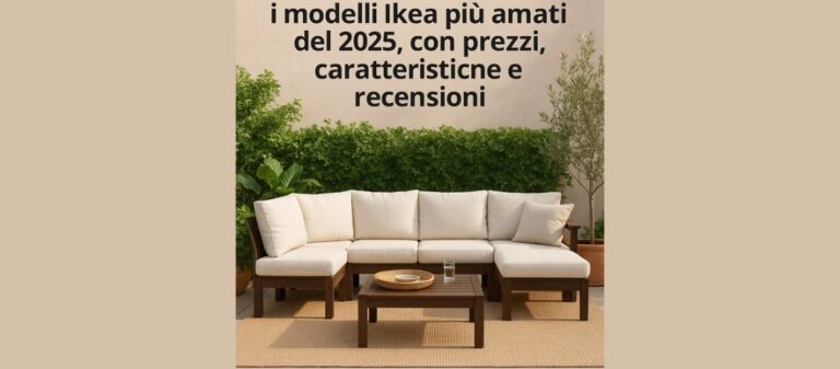 Divano da esterni componibile IKEA