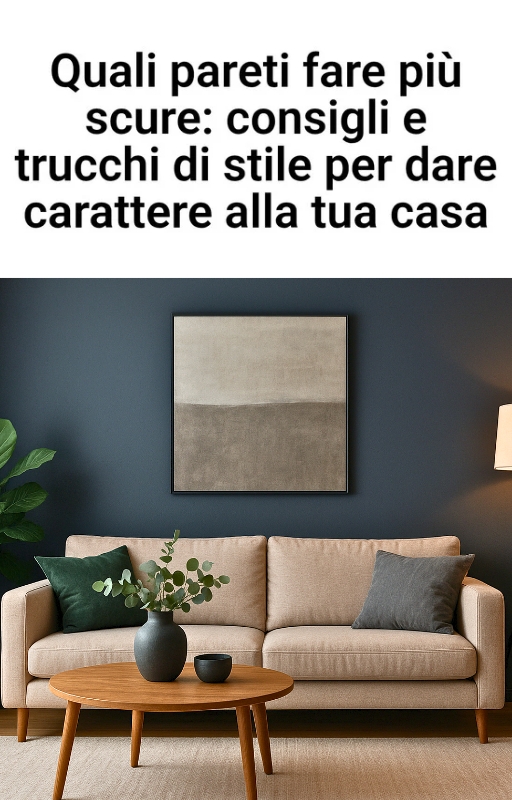 Quali pareti fare più scure
