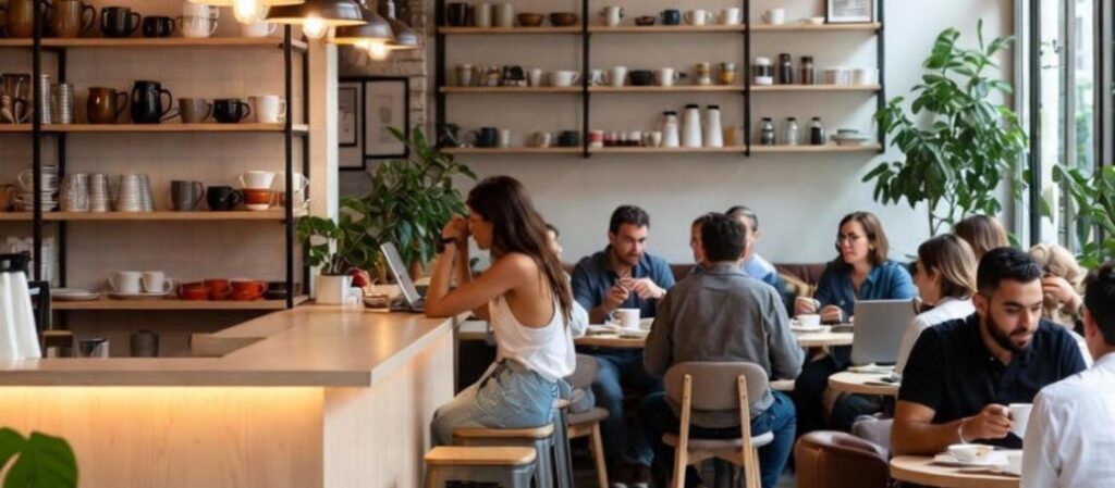 Design di interni caffetteria