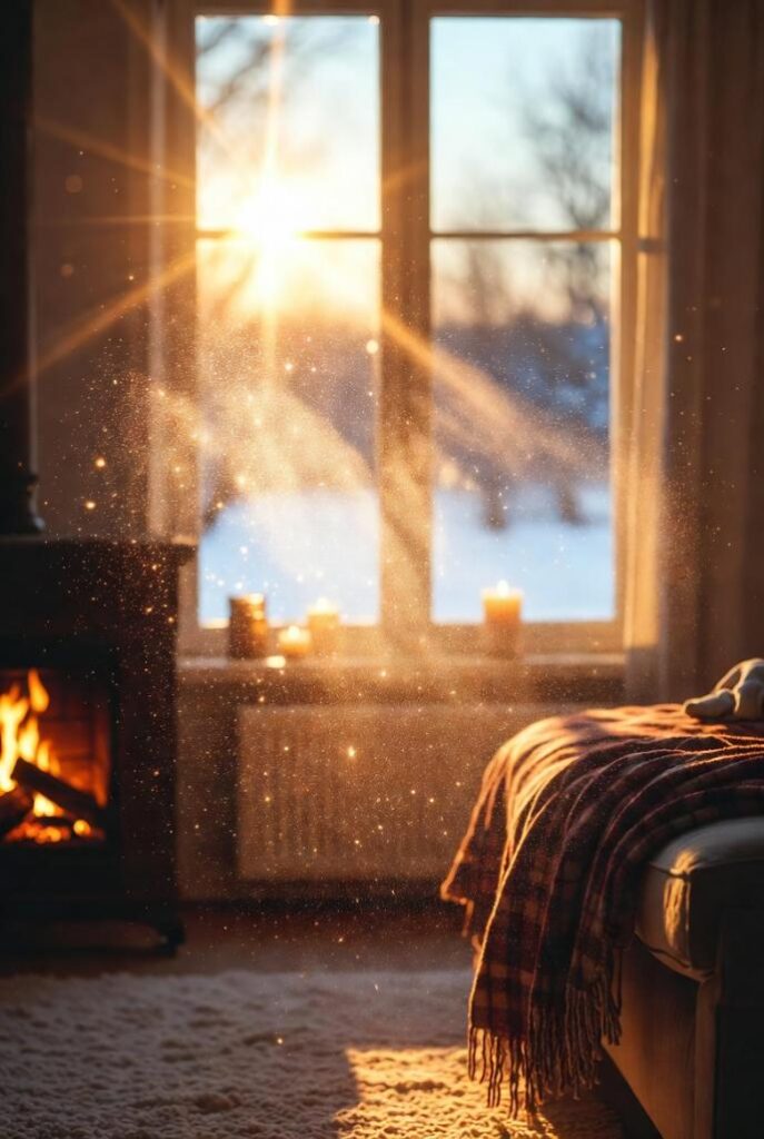 Finestra pulita in casa invernale luminosa: come mantenere una casa pulita e accogliente