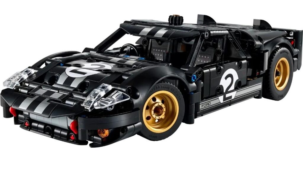 LEGO Technic 42223 Auto da corsa Ford GT40 MKII 1966 blu con motore V8 e sterzo - novità LEGO Technic 2026 icona racing storica.