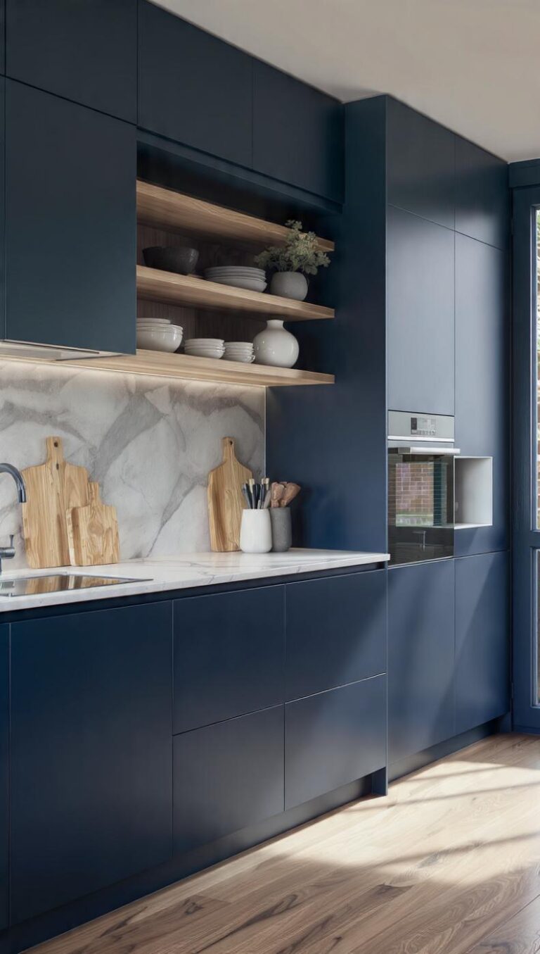 Blu in cucina: idee arredo moderne e abbinamenti