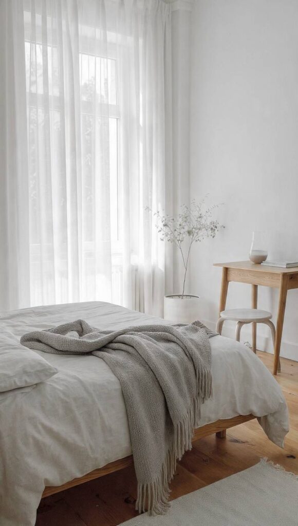 psicologia colore grigio perla camera da letto rilassante serenità tranquillità