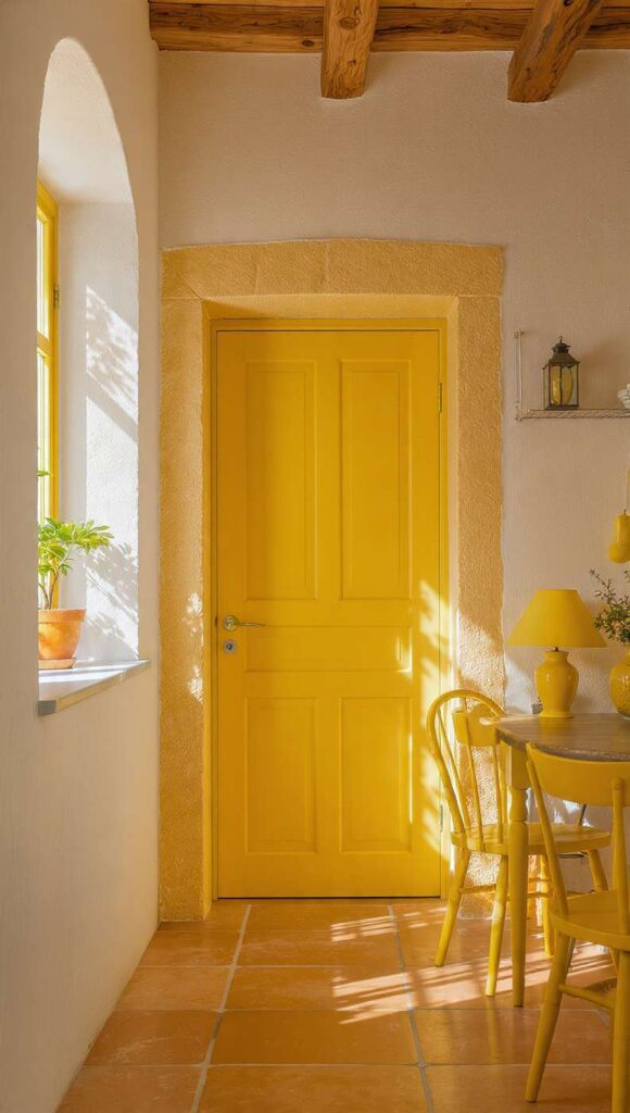 arredamento stile napoletano colori giallo napoli giallo tufo porta sedie cucina