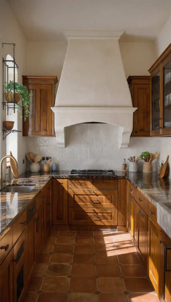 arredamento stile napoletano colori cucina materiali pietra lavica legno castagno cotto