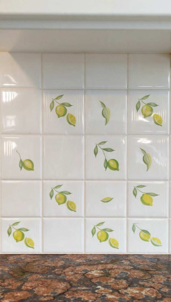 arredamento stile napoletano colori piastrelle vietri cucina paraschizzi limoni
