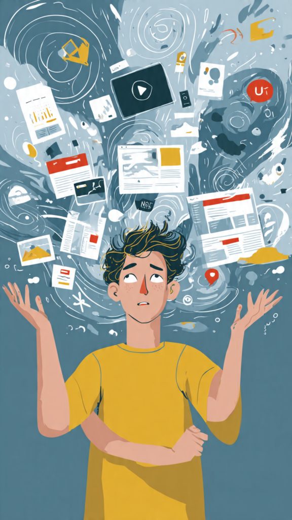 attenzione frammentata fatica cognitiva da scrolling