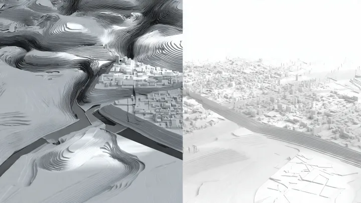 Schema Displacement vs Bump Map PBR 16:9 2026 Confronto 16:9 schema Displacement Map vs Bump Map: geometria reale 3D con deformazione mesh vs superficie piatta con illusione shading rilievo PBR V-Ray Corona 2026