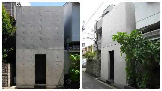 Casa Azuma Osaka 1976 - Row House di Tadao Ando