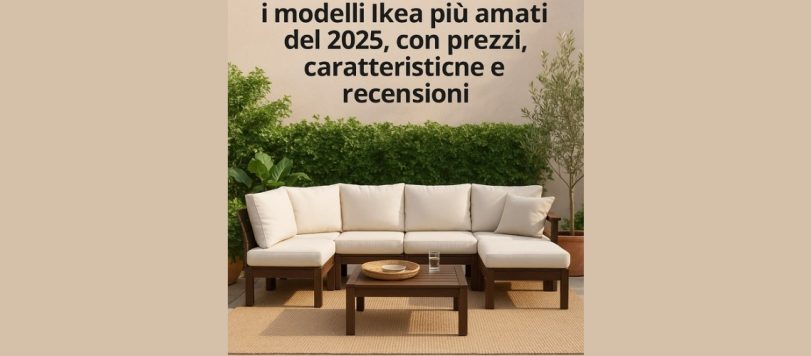 Divano da esterni componibile IKEA
