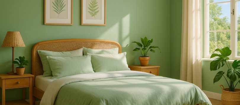 Tonalità di verde per camera da letto