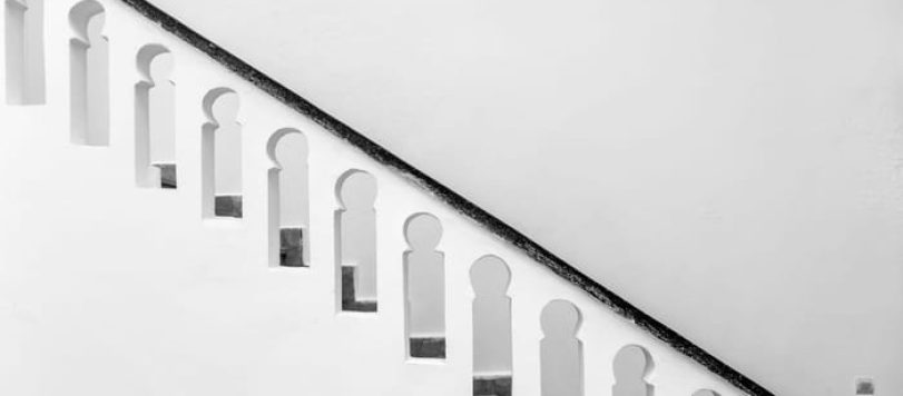scala con corrimano