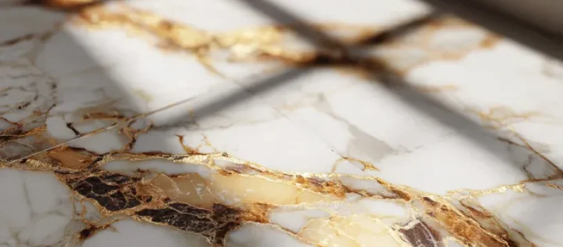 Texture 3D gres porcellanato Calacatta Oro con displacement map per render V-Ray Corona